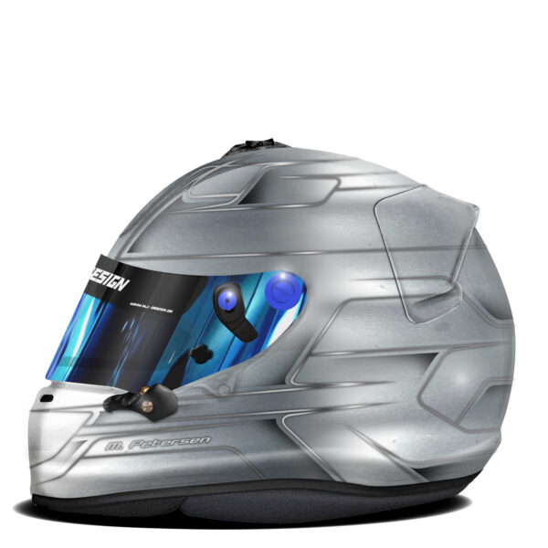 Magnus Petersensen arai gp6s helmet design
