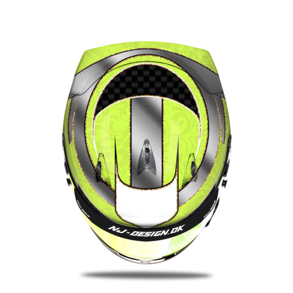 Mikkel Grundvig Arai GP-6RC helmet design