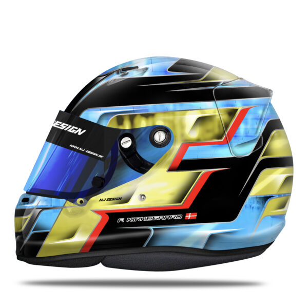 Frederik Kirkegaard helmet design Arai helmet design
