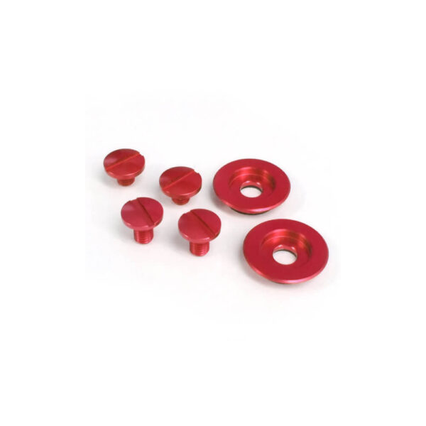 Visor screw kit red