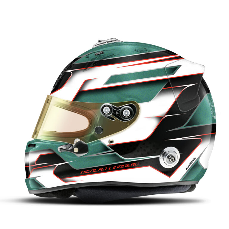 Nicolaj Lindberg Arai GP7-SCR helmet design