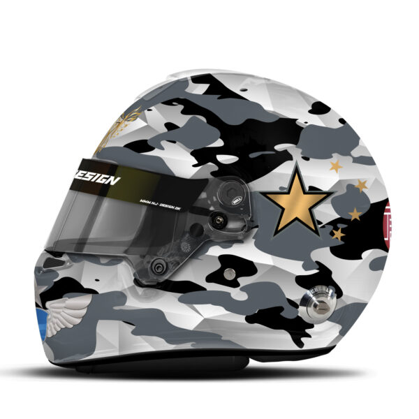 Camouflage helmet design