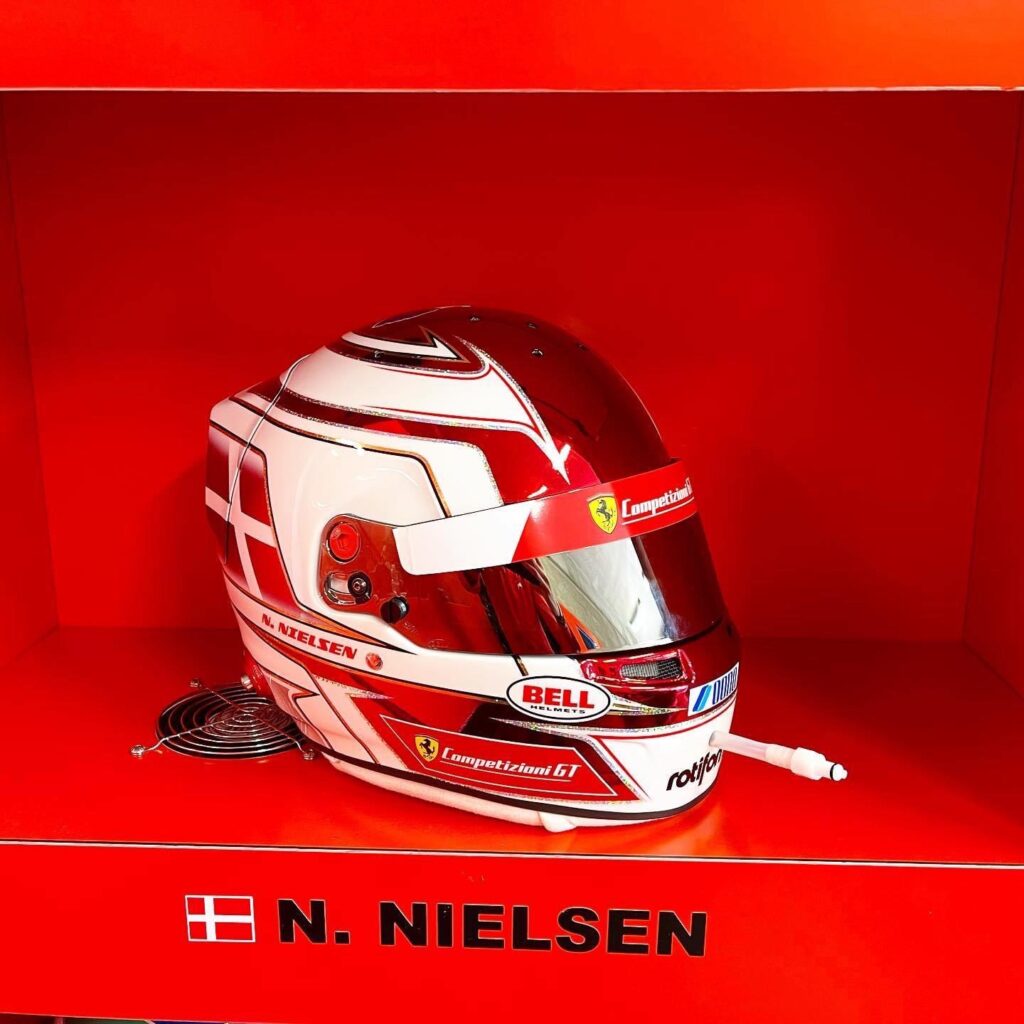 Nicklas Nielsen le mans helmet