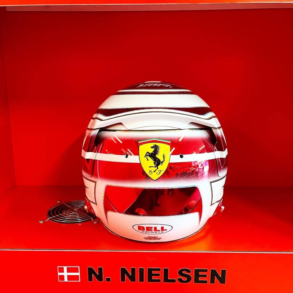Nicklas Nielsen le mans helmet