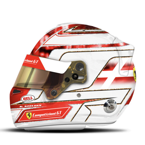 Nicklas Nielsen le mans helmet