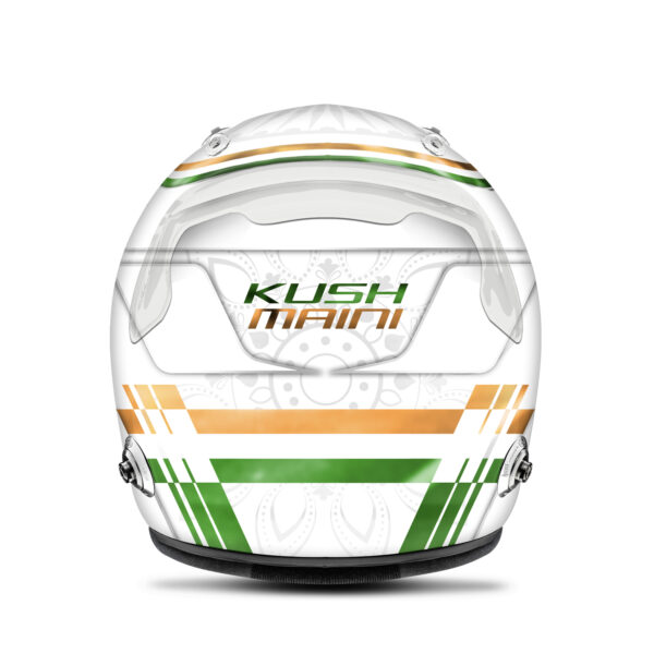 Kush Maini helmet design