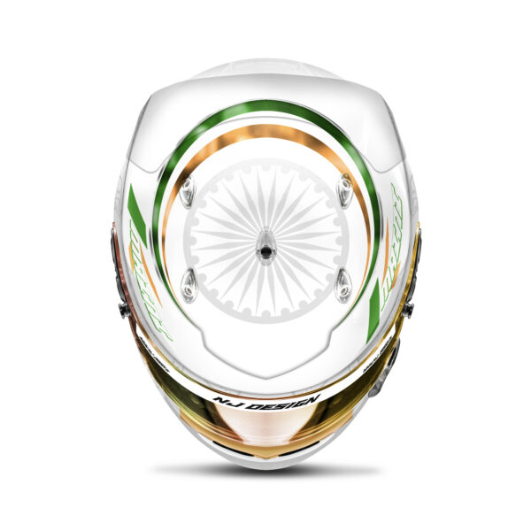 Kush Maini helmet design