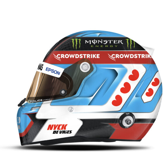 Nyck De Vries Formula 1 helmet