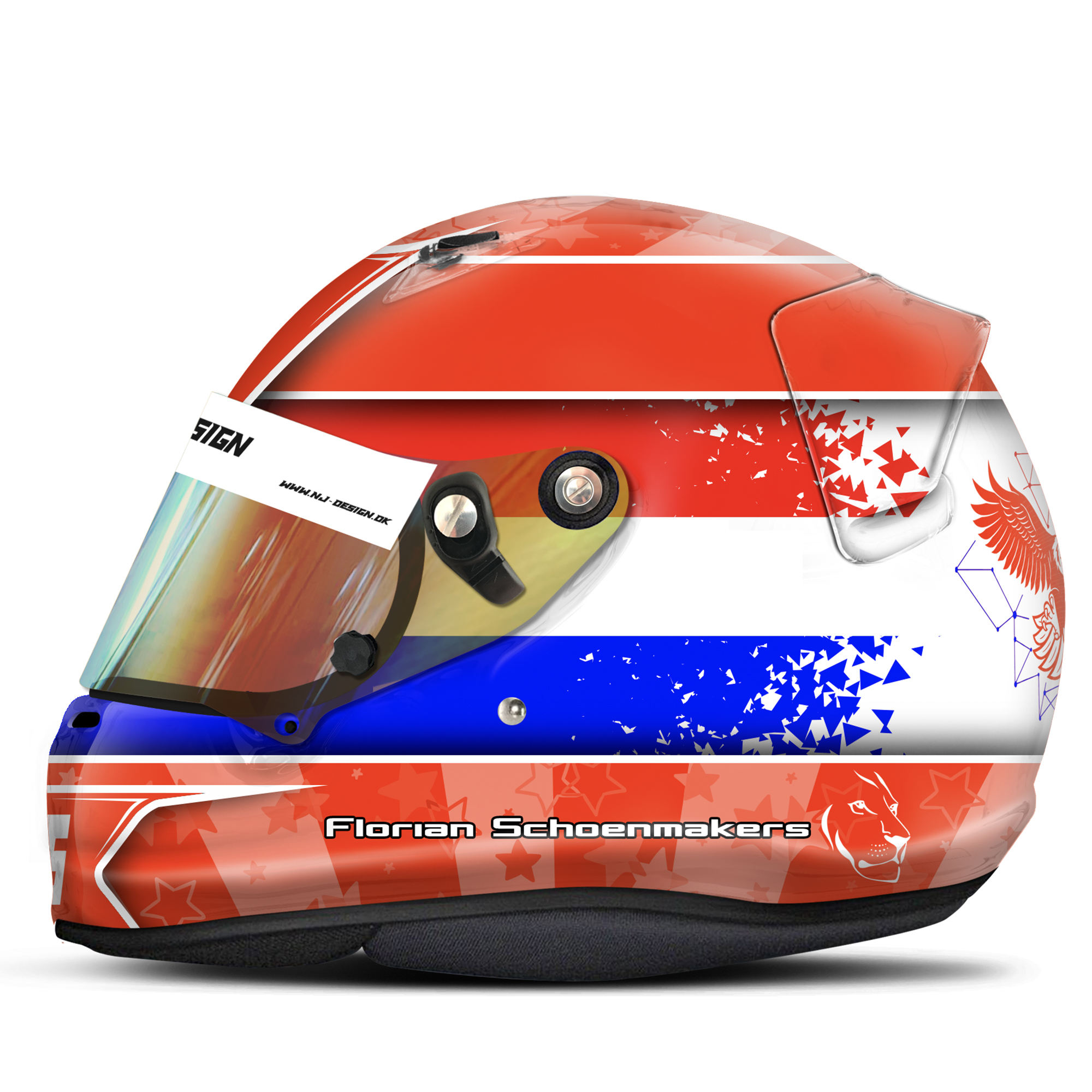 Helmet design for Florian Schoenmakers