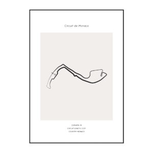 Circuit de Monaco poster