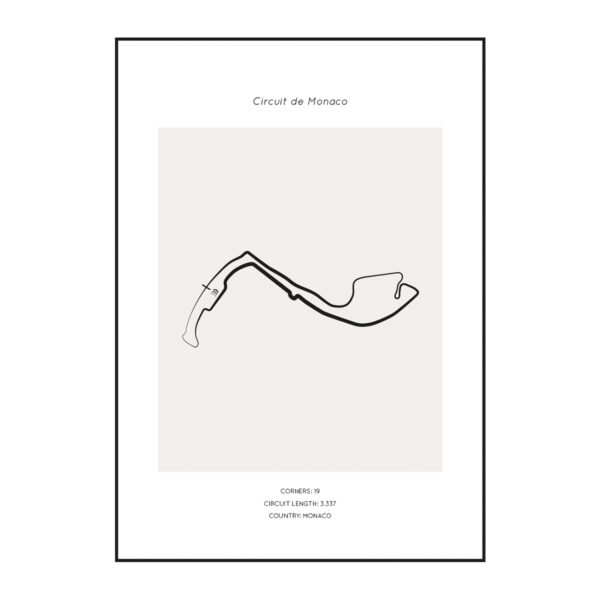 Circuit de Monaco poster