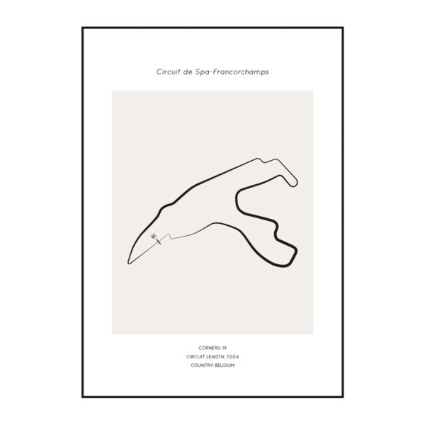Circuit de Spa-Francorchamps poster