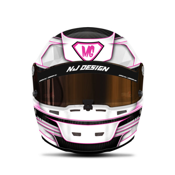 Michelle Gatting Michelle Gatting helmet on a stilo