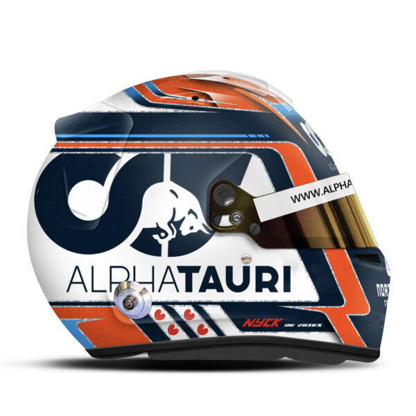 Nyck De Vries Nyck De Vries helmet 2023 Alpha Tauri