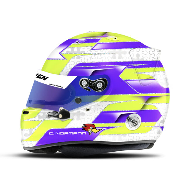 Casper Normann Arai GP7 helmet design