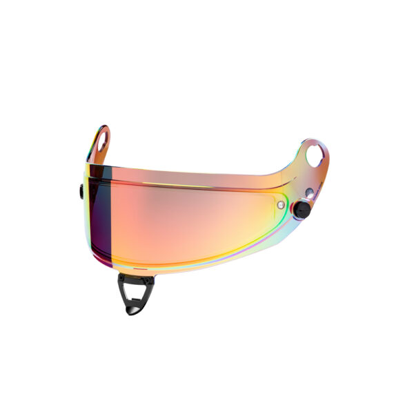 Clear mirrored multilayer Red visor