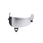 Clear mirrored multilayer silver visor