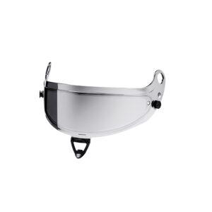 Clear mirrored multilayer silver visor