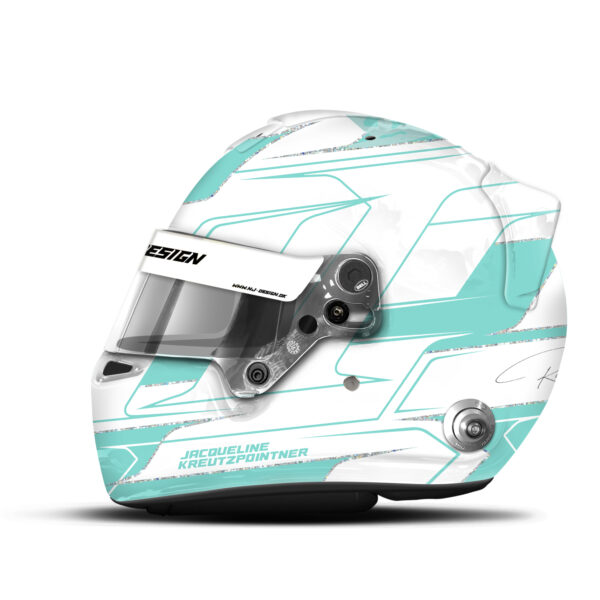 Jacqueline Kreutzpointner helmet design