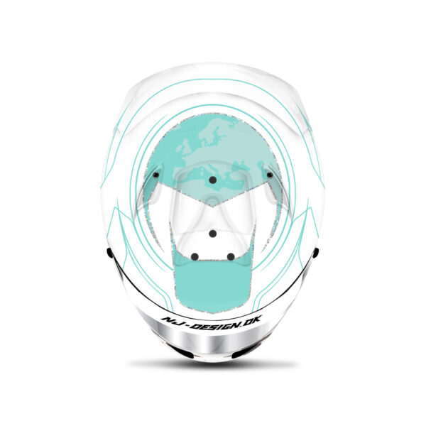 Jacqueline Kreutzpointner helmet design