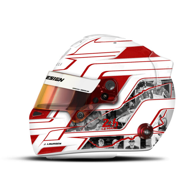 Johnny Laursen le mans helmet 2024
