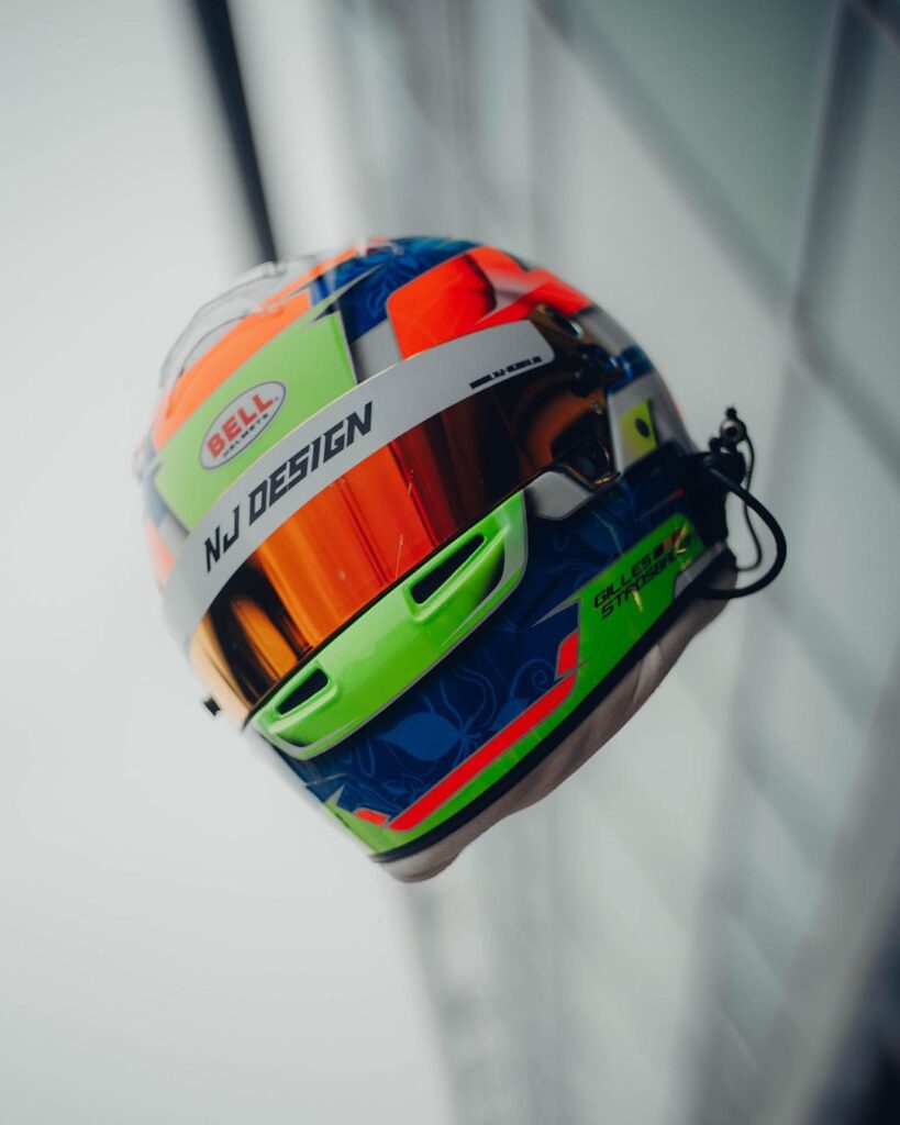 Gilles Stadsbader helmet design