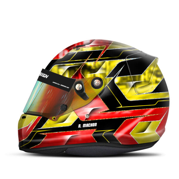 Nicolas Machon helmet design