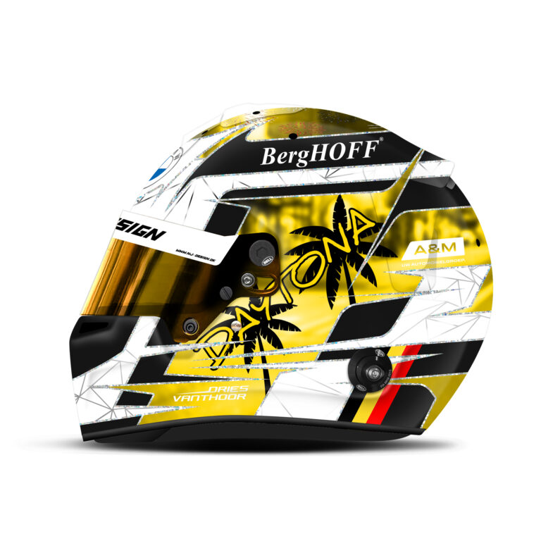 Dries Vanthoor Daytona helmet design