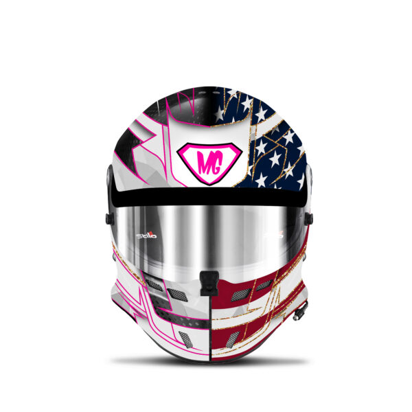 Michelle Gatting IMSA helmet design