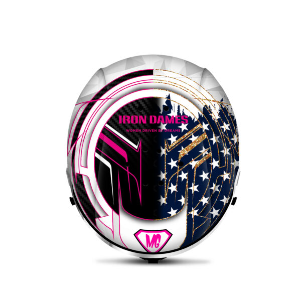 Michelle Gatting IMSA helmet design