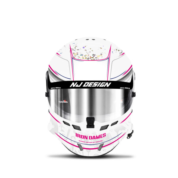 Rahel Frey IMSA helmet design