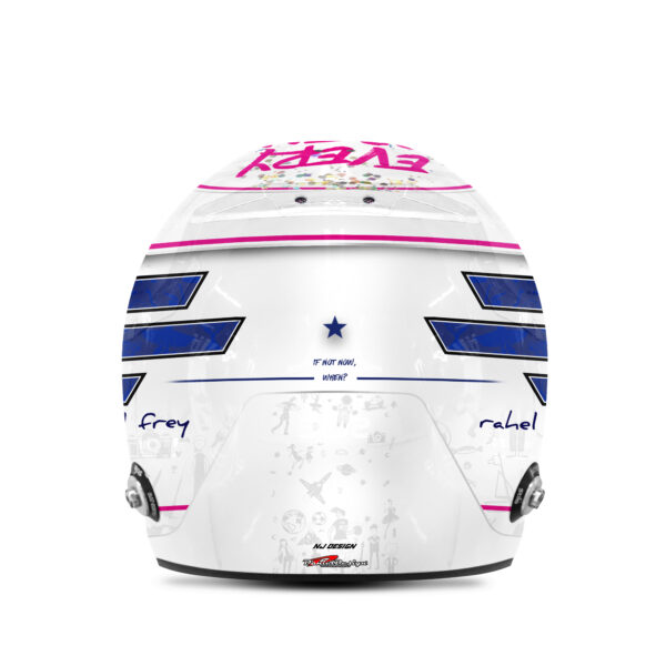 Rahel Frey IMSA helmet design