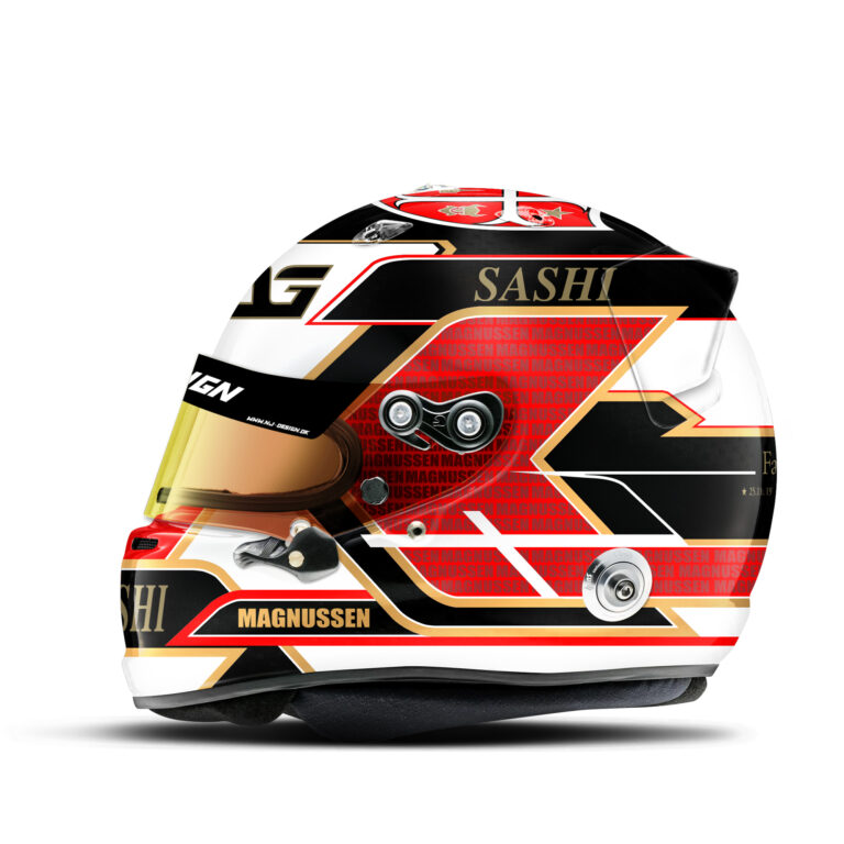 Luca Magnussen helmet design