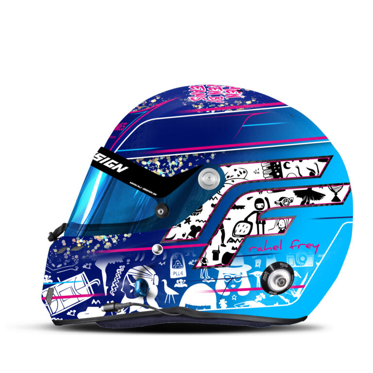 Rahel Frey helmet design