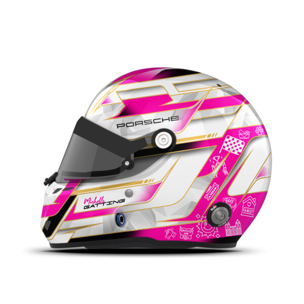 Michelle Gatting ELMS helmet design