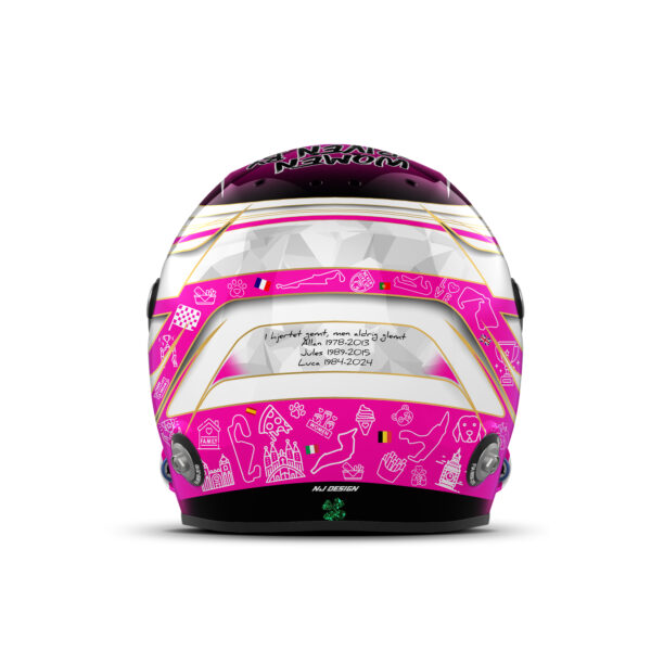 Michelle Gatting ELMS helmet design