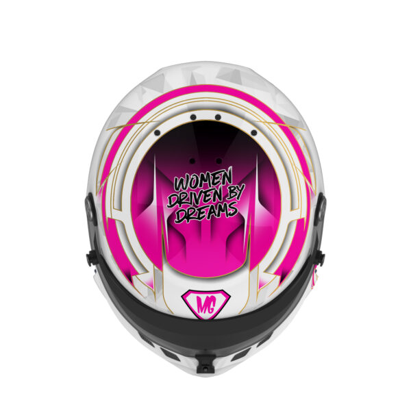 Michelle Gatting ELMS helmet design
