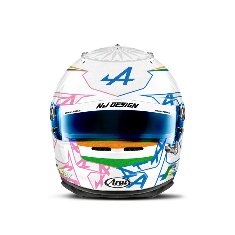 Kush Maini helmet design