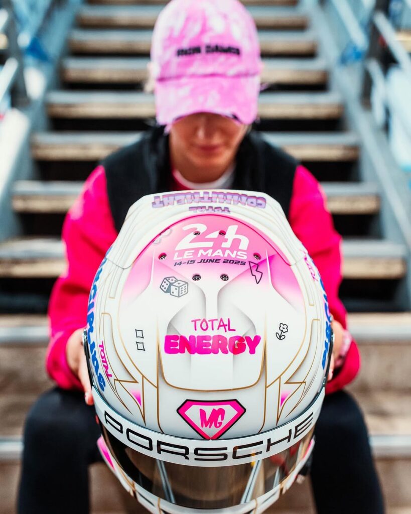 Michelle Gatting Le Mans helmet