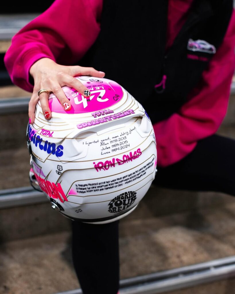 Michelle Gatting Le Mans helmet