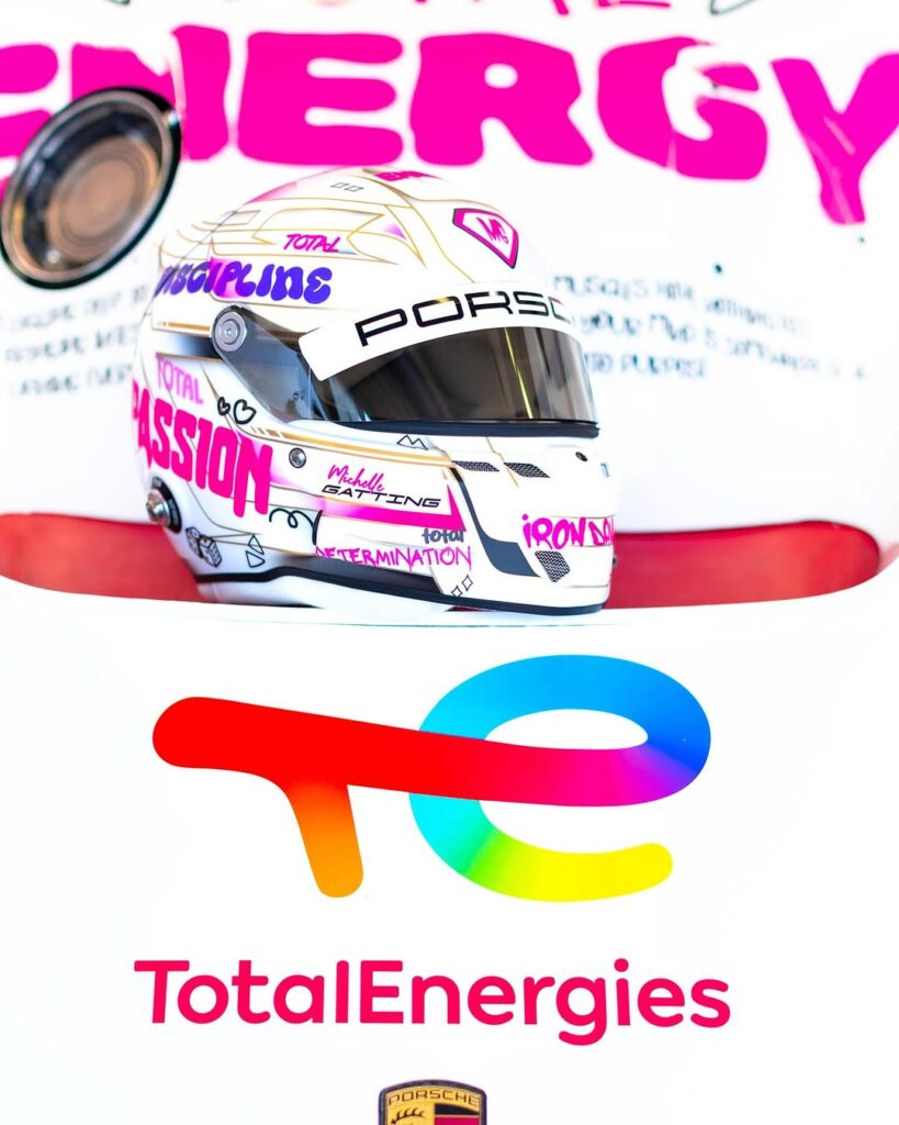 Michelle Gatting Le Mans helmet