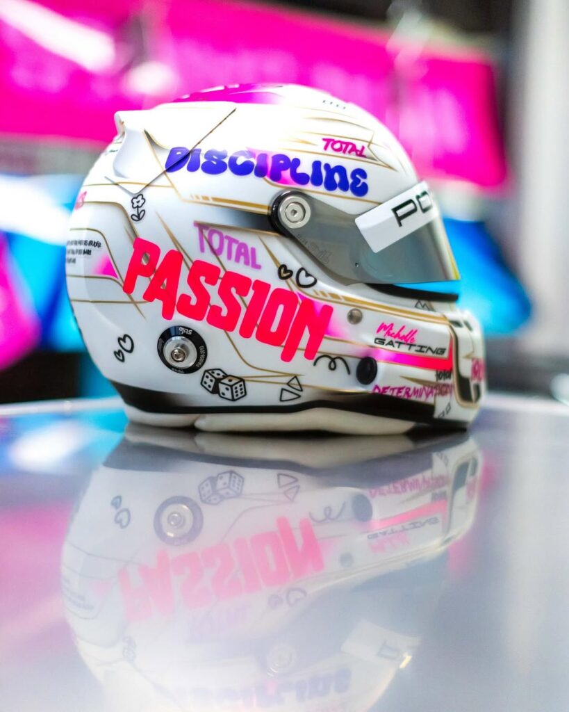 Michelle Gatting Le Mans helmet