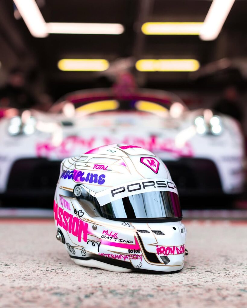 Michelle Gatting Le Mans helmet