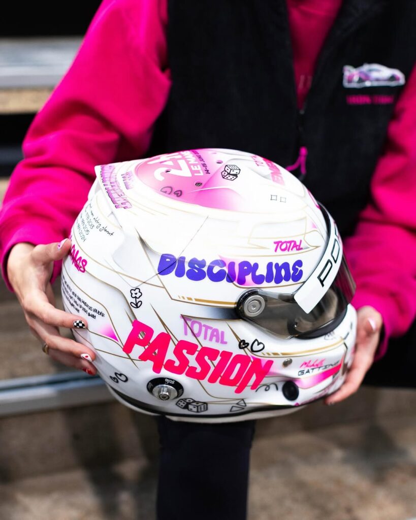 Michelle Gatting Le Mans helmet