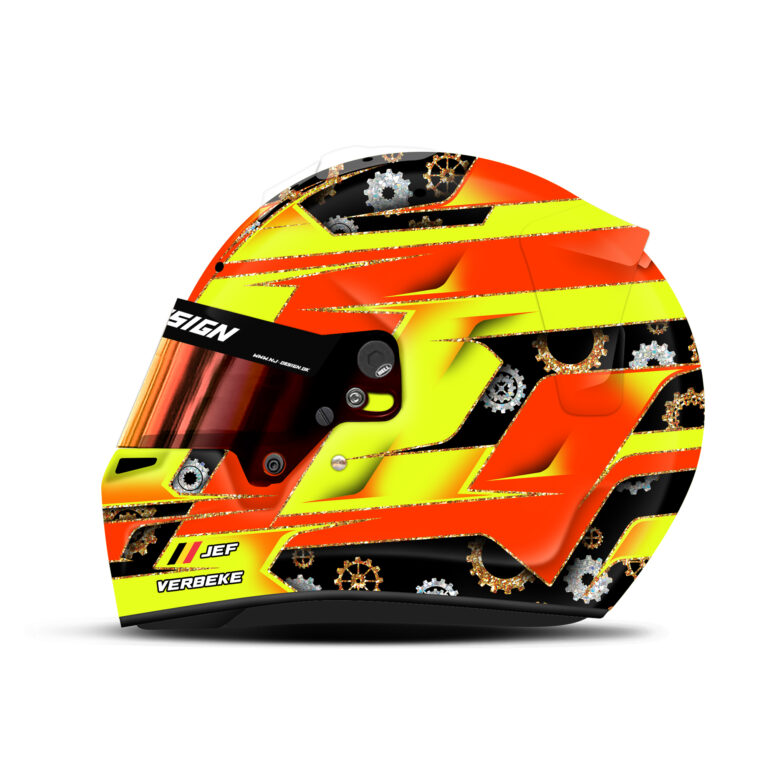 Jef Verbeke helmet design