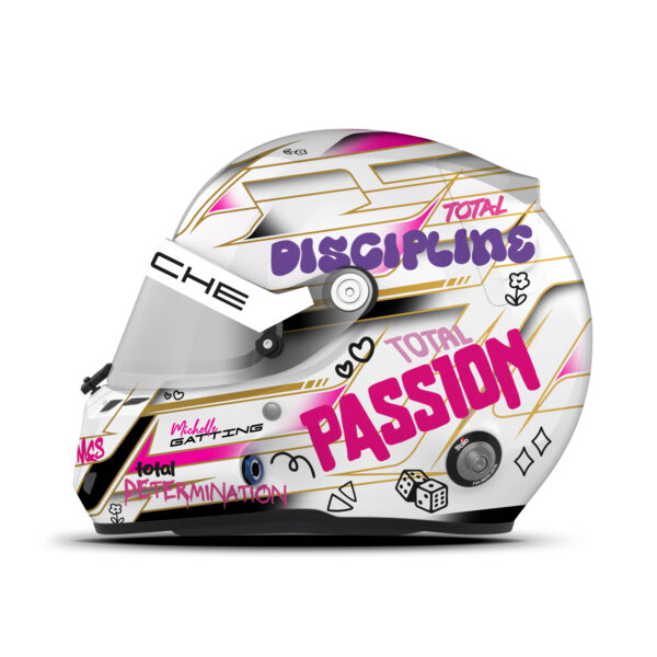 Michelle Gatting Le Mans helmet
