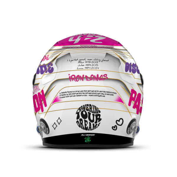 Michelle Gatting Le Mans helmet