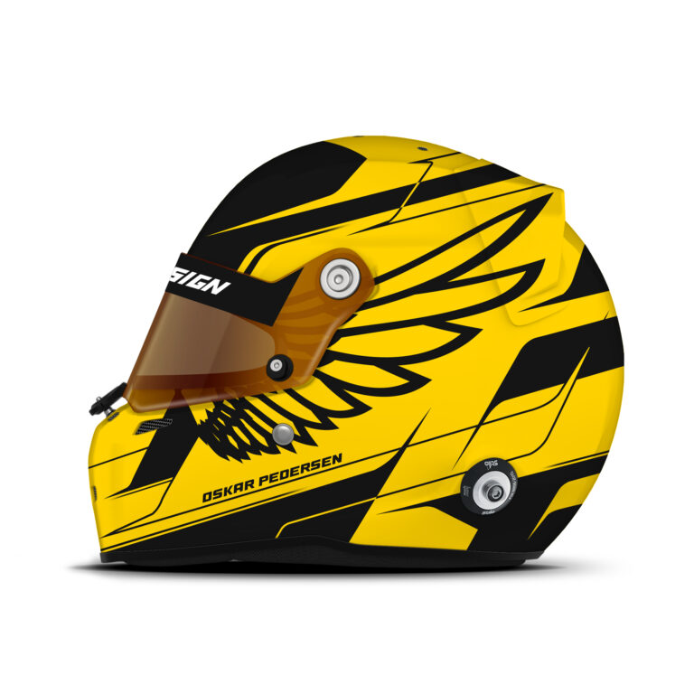 Oskar Pedersen helmet design
