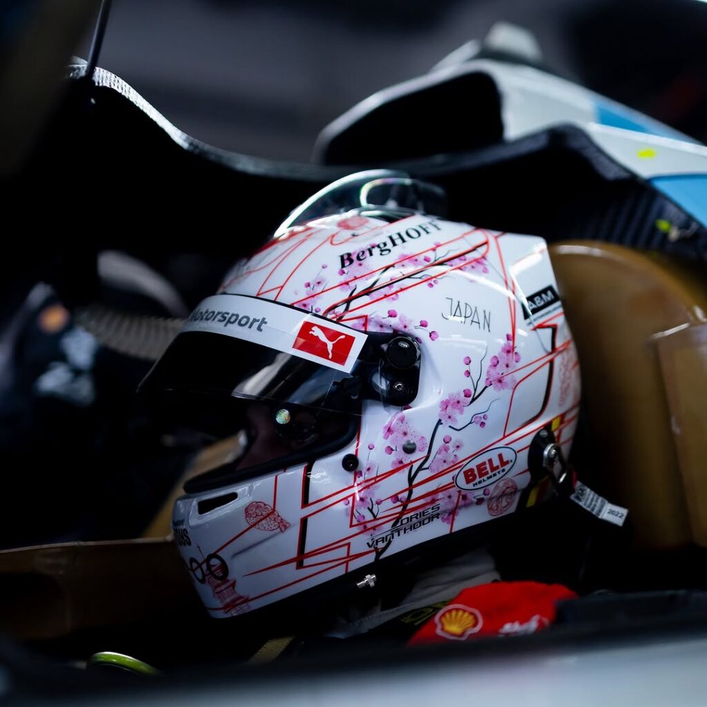 Dries Vanthoor WEC Fuji helmet