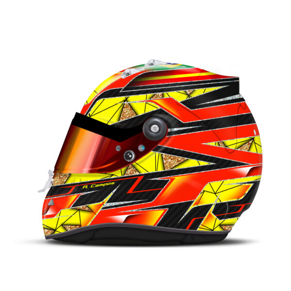 Alejandro Campos helmet design
